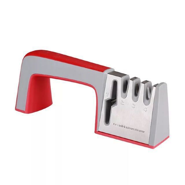 4-in-1 Knife & Scissor Sharpener - Pink