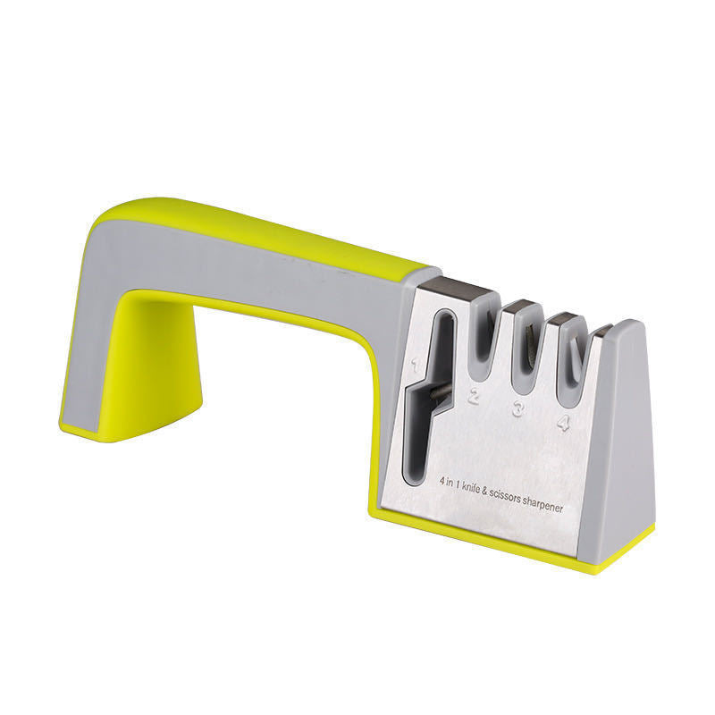 4-in-1 Knife & Scissor Sharpener - Green