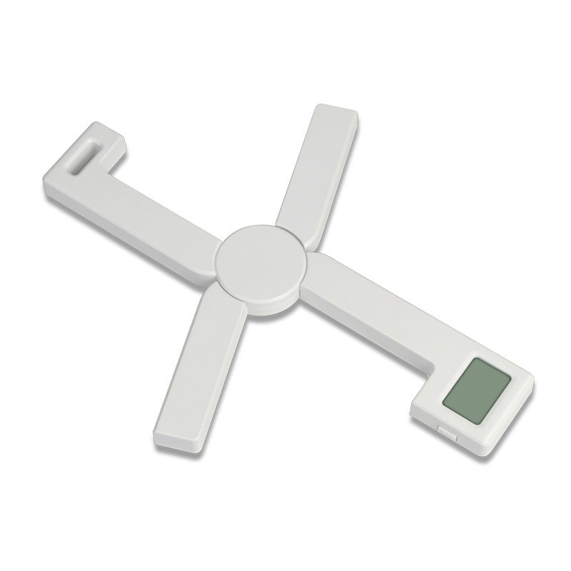 Foldable Digital Kitchen Scale - White unfolded alt angle